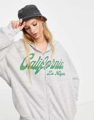 Los Angeles Graphic Zip-Up Hoodie