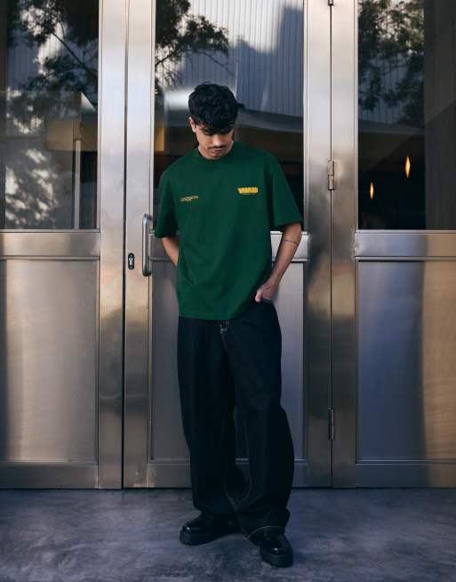 Bershka – Grön t-shirt med korta ärmar och tryck, 2 av 4