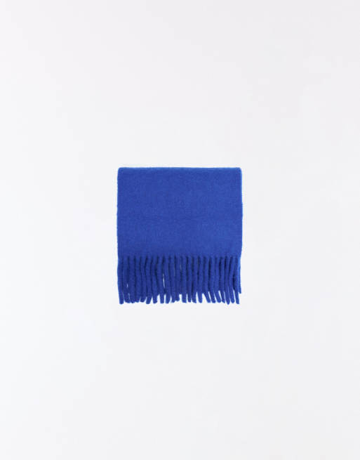 Bershka grov scarf med fransar i svart, 3 av 4