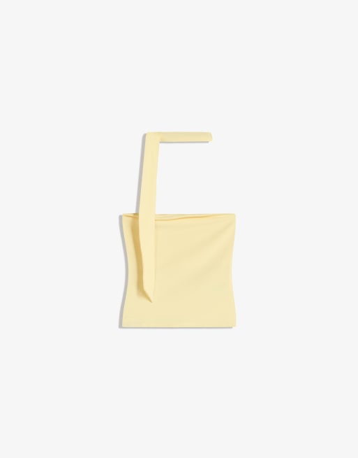 Bershka – Gul bandeau-topp med scarf