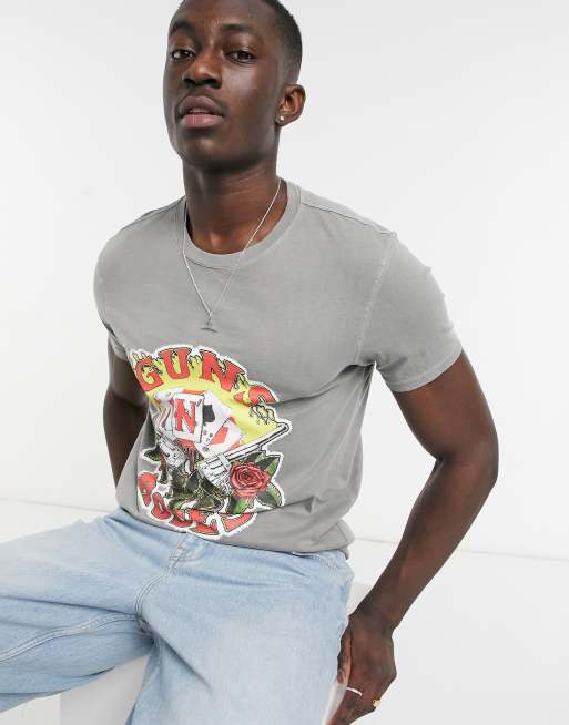 Camiseta guns discount and roses bershka