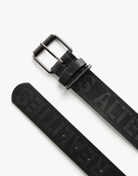 Bershka – Gürtel aus schwarzem Kunstleder - view 1