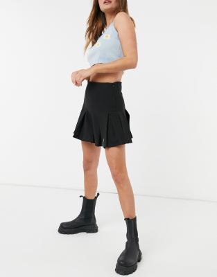 bershka black skirt