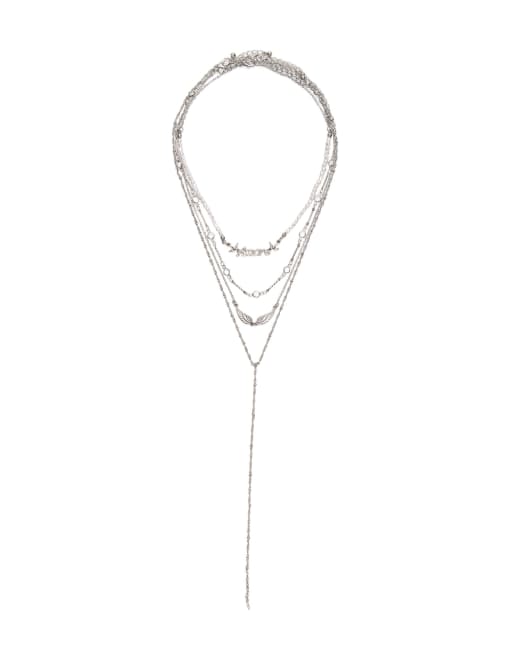 Bershka halsbandsset i silver, 4 av 4