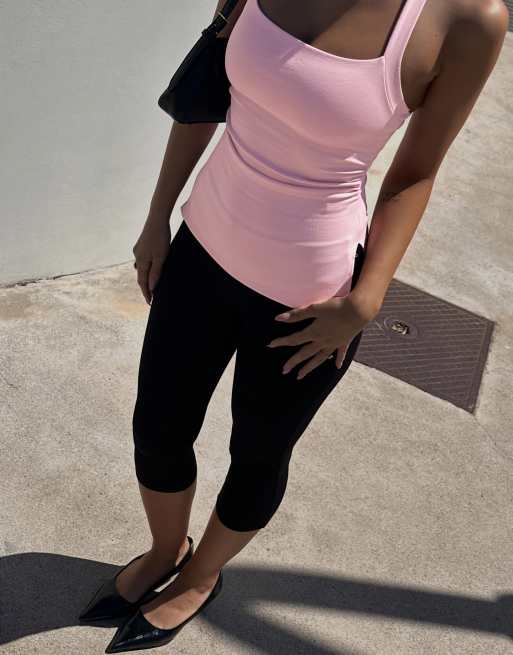 Bershka Halter neck top in pink, 2 of 4