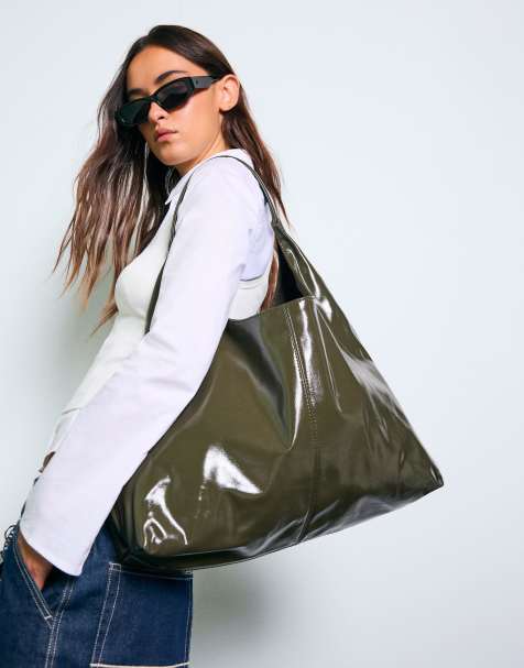 Bershka - Handtas in kaki - view 1
