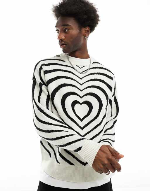 White hotsell heart sweater