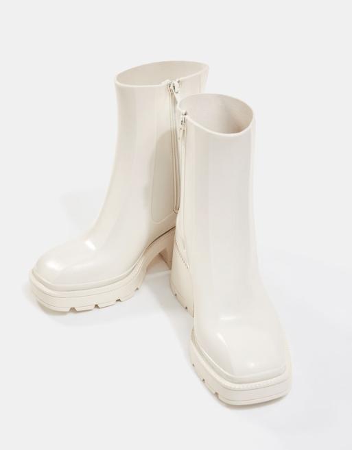 Heeled store wellington boots