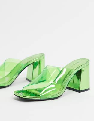 bershka clear heels