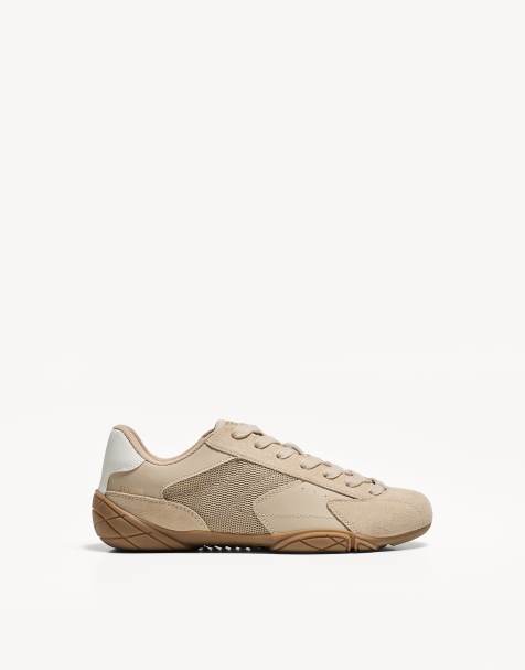 Bershka – Hellbraune Sneaker   - view 1