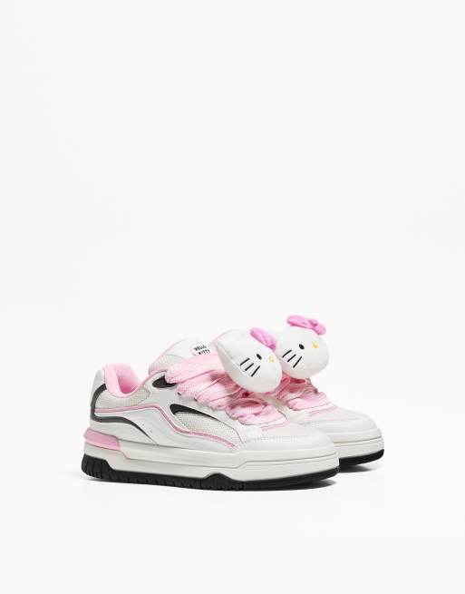 Bershka Hello kitty skater trainers in white ASOS