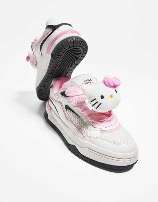 Bershka Hello kitty skater trainers in white | ASOS