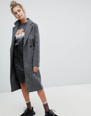 asos herringbone coat