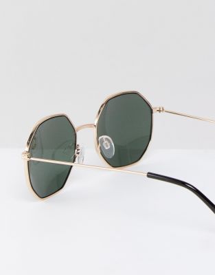 black and gold frame sunglasses