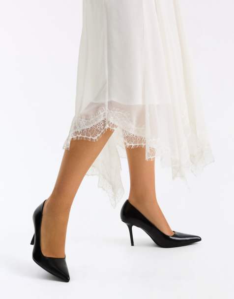 Bershka High-heel shoes in black - view 1