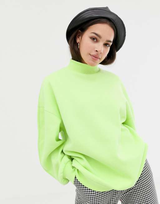 Bershka 2025 neon turtleneck