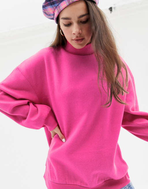 Neon pink 2024 oversized jumper