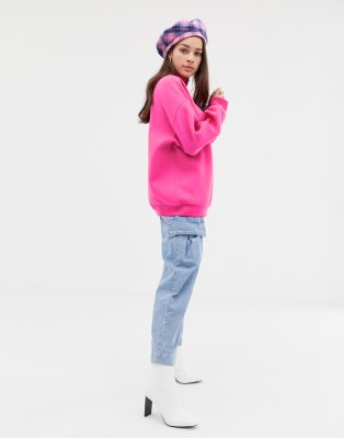 bershka neon sweatshirt