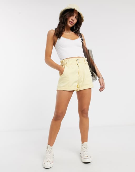 super high rise cropped bershka