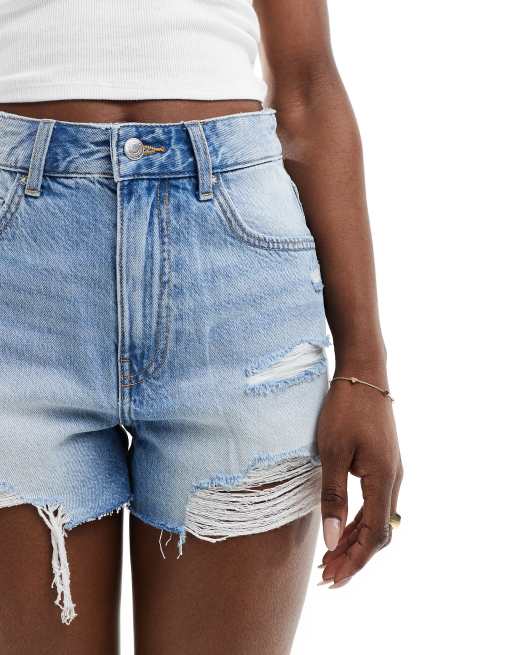 High Waisted Jean Shorts Women Women Skinny Ripped Jeans Trendy