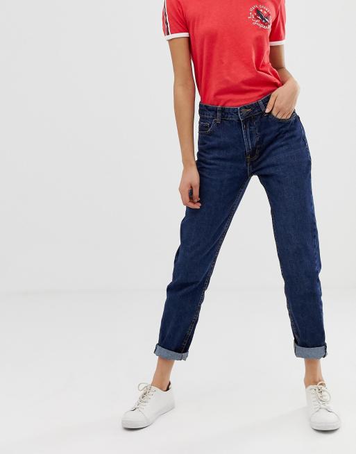 bershka high waist mom jeans