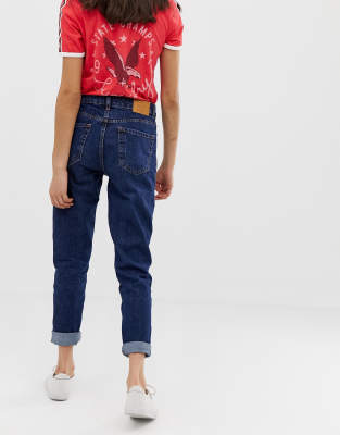 bershka high waist mom jeans