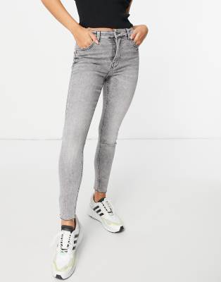 grey wash skinny jeans