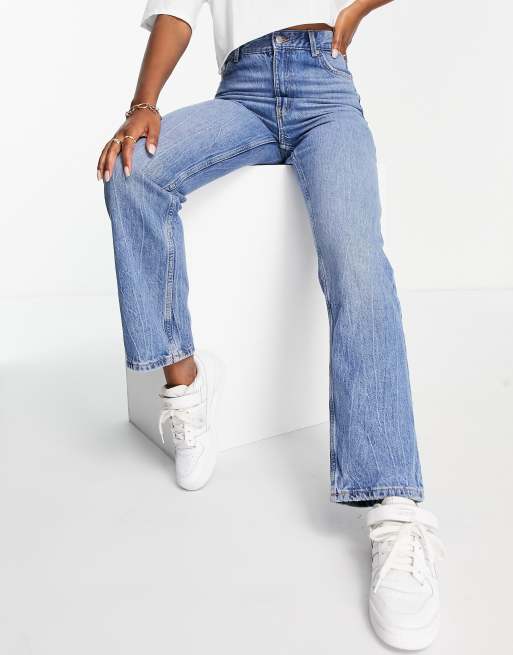 ASOS High Waisted Jeans in Blue for Men