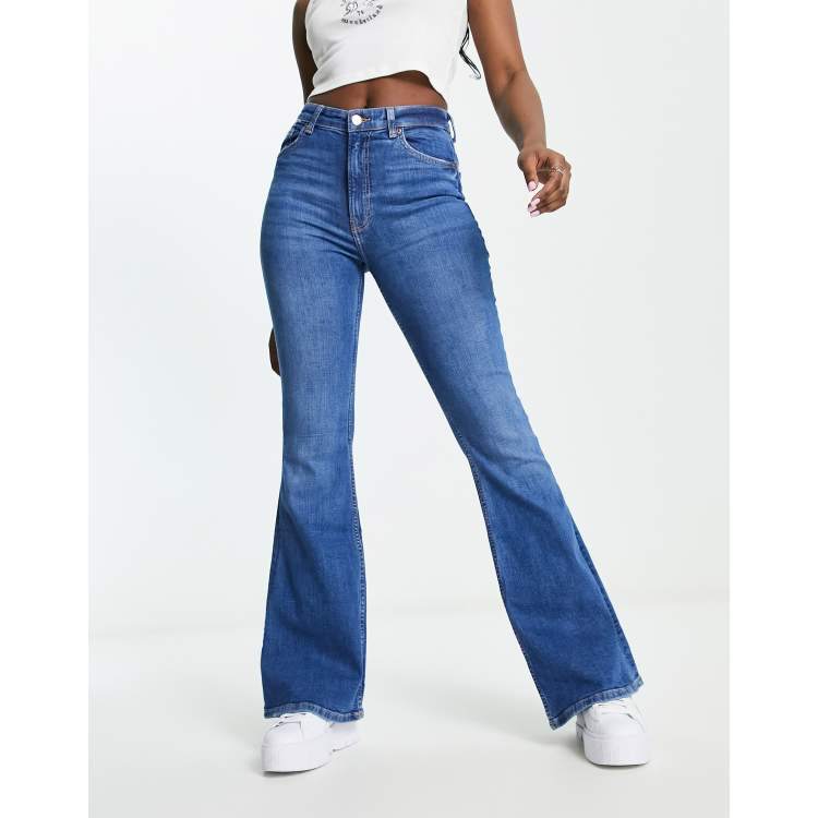 Flare leg hot sale jeans