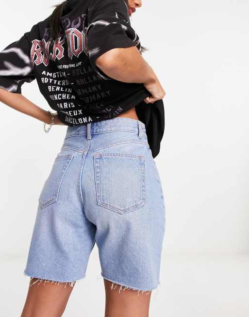 Trendsi High Waist Denim Cargo Shorts