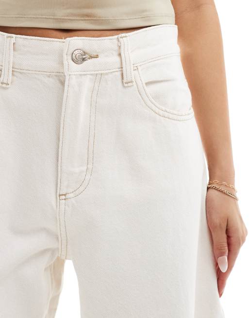 【BERSHKA】CONTRAST WAIST ベルシュカ Aライン スカート BERSHKA WIDE-LEG WOMAN'S PANTS WITH BELT LOOPS AND DARTS