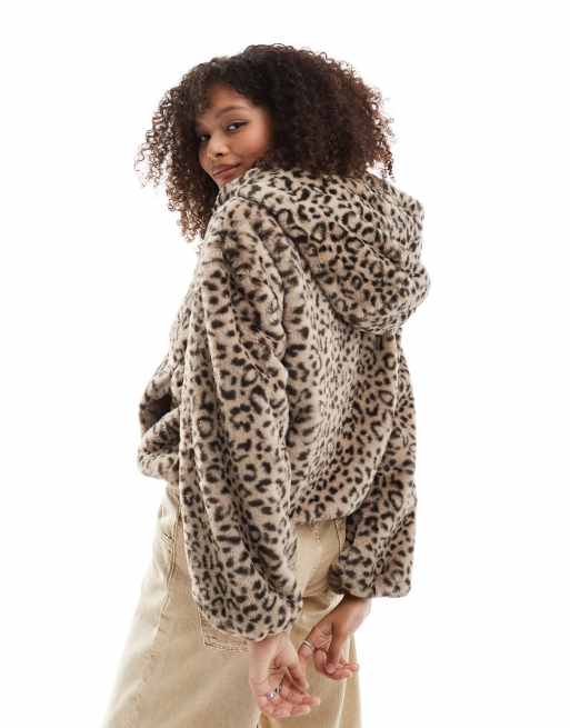 Bershka leopard jacket hotsell