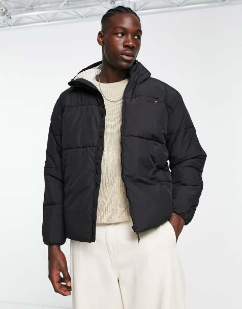 black mens bubble coat