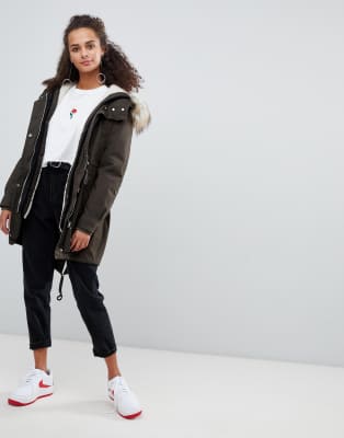 bershka parka jacket