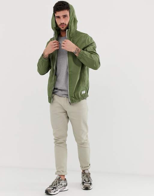 Green on sale windbreaker mens