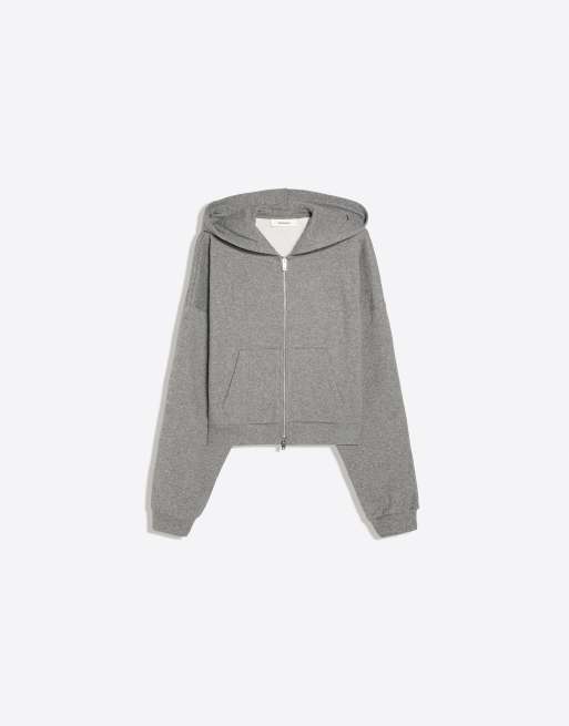 Bershka hoodie à strass gris clair, 5 de 5
