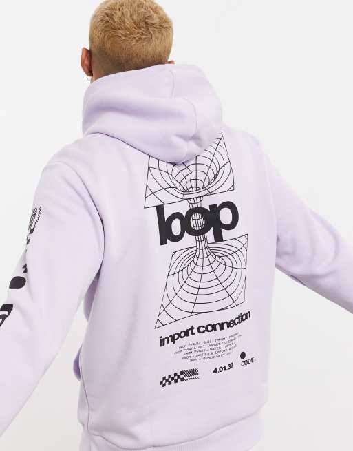 Bershka - Hoodie imprimé - Lilas | ASOS