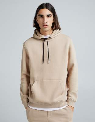 Bershka Bershka hoodie in beige-Neutral