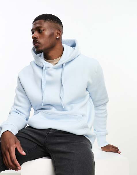 Men s Blue Hoodies Navy Light Blue Sweatshirts ASOS