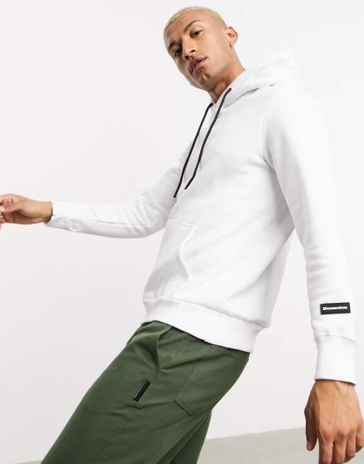 Bershka Hoodie In White ASOS