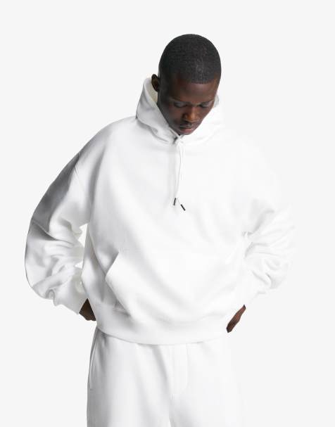 Bershka - Hoodie in wit - view 1