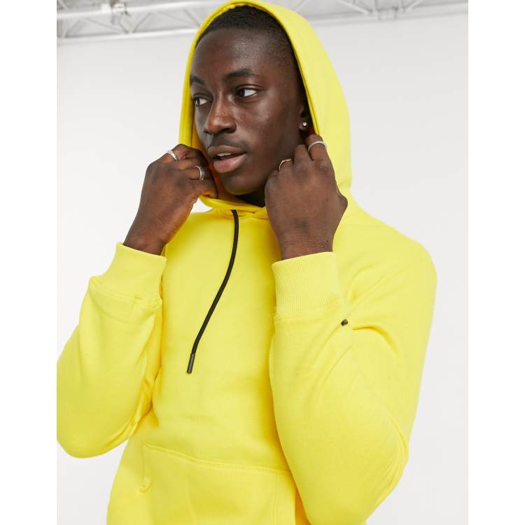 Bershka hoodie in yellow