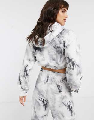 Bershka - Hoodie met elastische zoom en tie-dye | ASOS