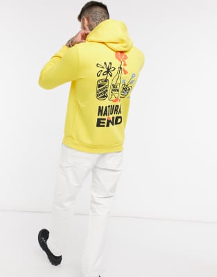 bershka yellow hoodie