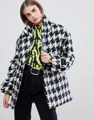 oversized dogtooth jacket