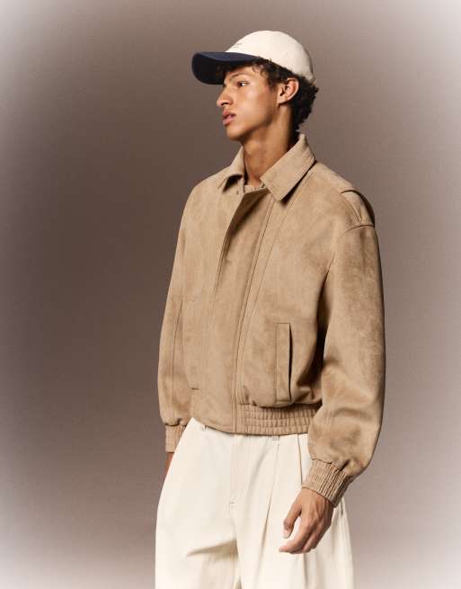 Bershka - Hvid jakke i imiteret ruskind, 4 af 4