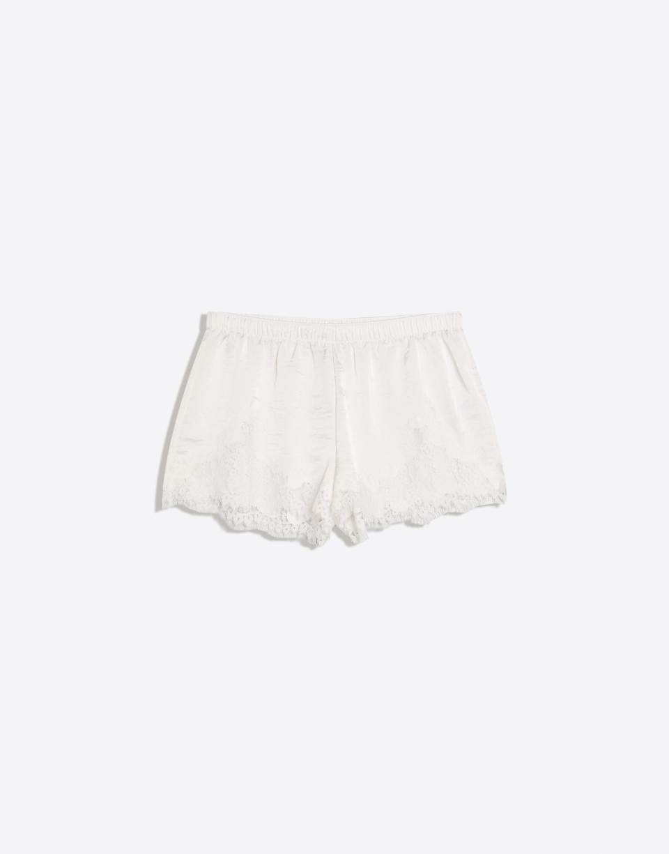 Satin Lace Shorts