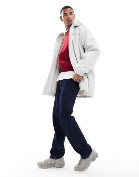 Bershka - Imperméable technique en nylon - Blanc givré - view 1