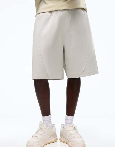 Bershka - Interlock bermuda short in grijs - view 1