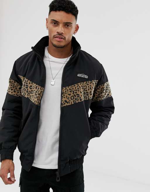 Bershka on sale leopard jacket